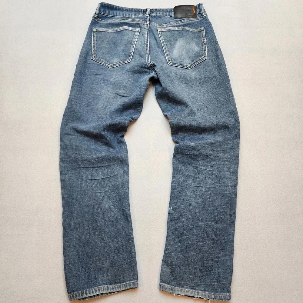 Weatherproof Vintage Fleece Lined Jeans Men's 32x32 Regular Fit Distressed Blue